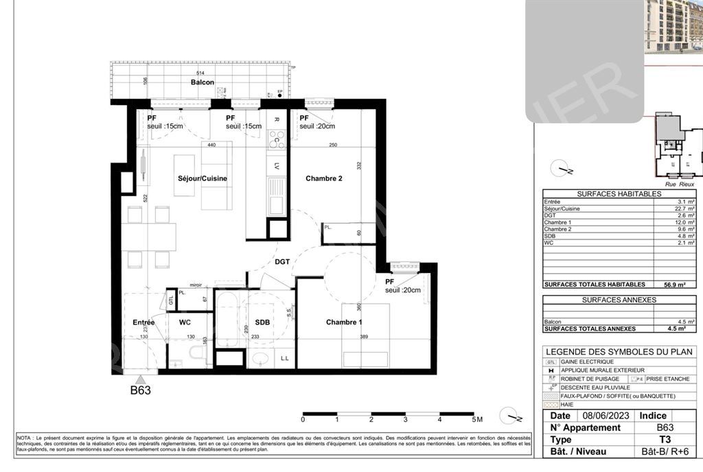 appartement 3 Pièces en vente sur BOULOGNE BILLANCOURT (92100)