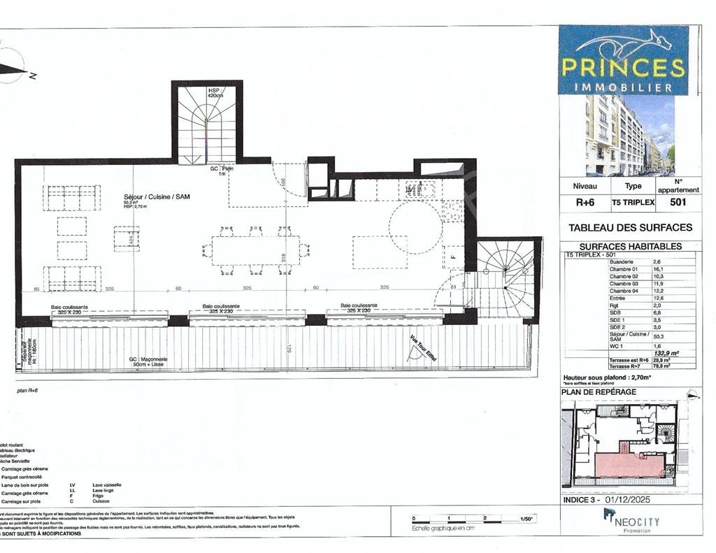 triplex 5 Pièces en vente sur BOULOGNE BILLANCOURT (92100)