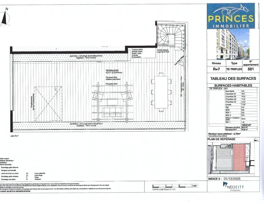 triplex 5 Pièces en vente sur BOULOGNE BILLANCOURT (92100)