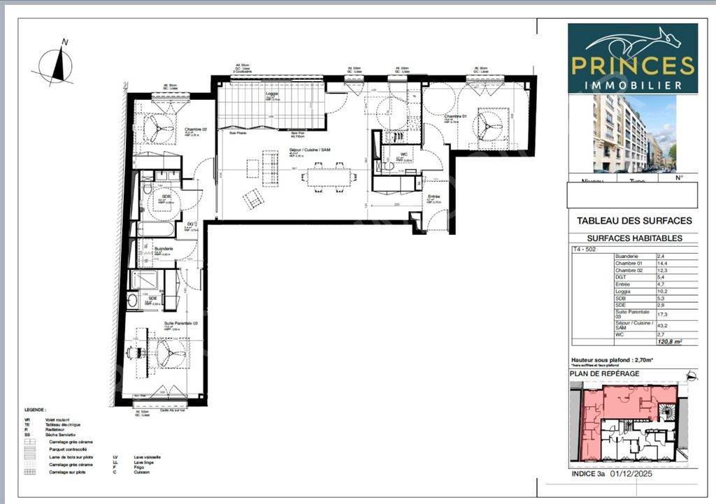 appartement 4 Pièces en vente sur BOULOGNE BILLANCOURT (92100)