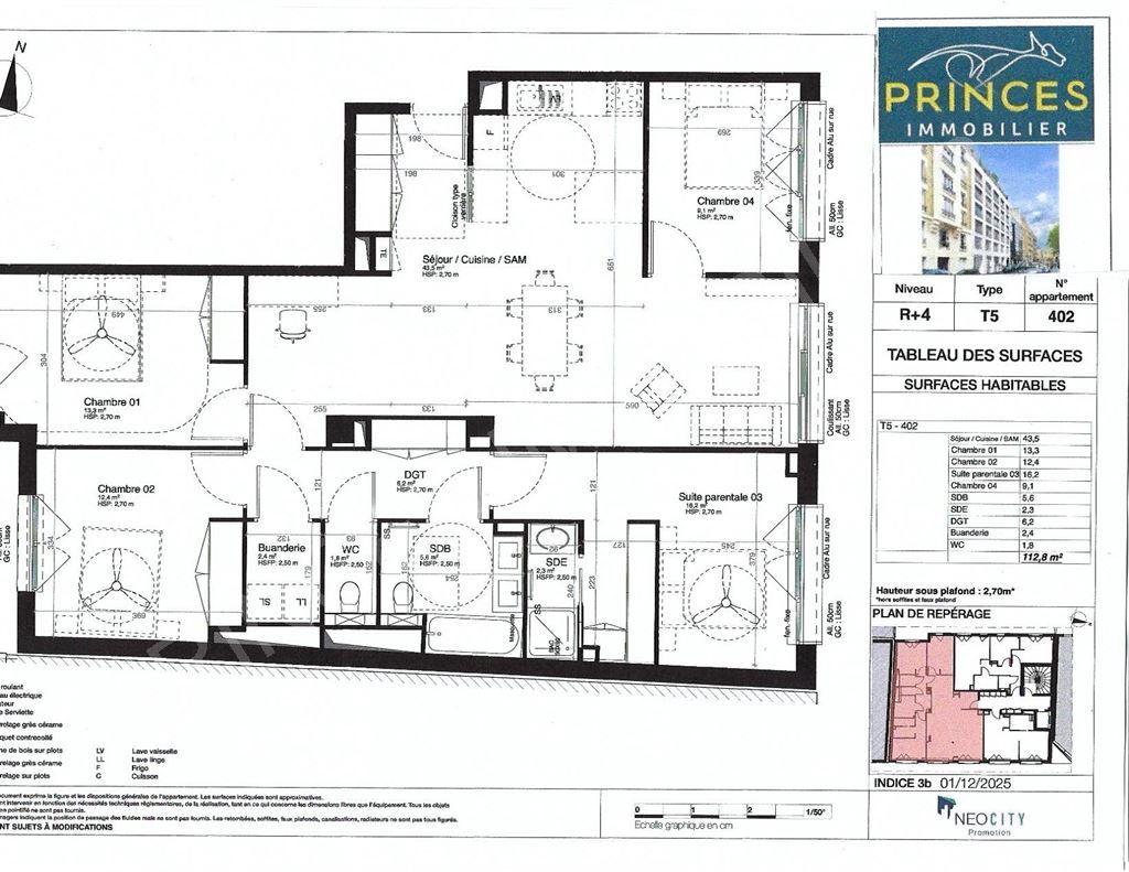 appartement 5 Pièces en vente sur BOULOGNE BILLANCOURT (92100)